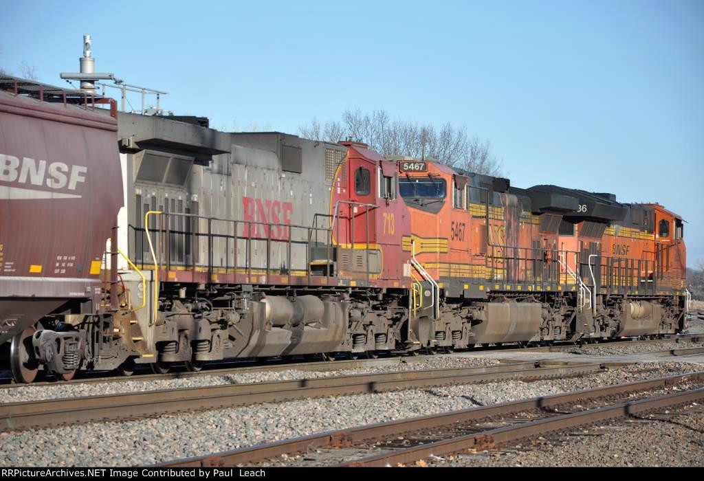 Grain train rolls east towards crew change